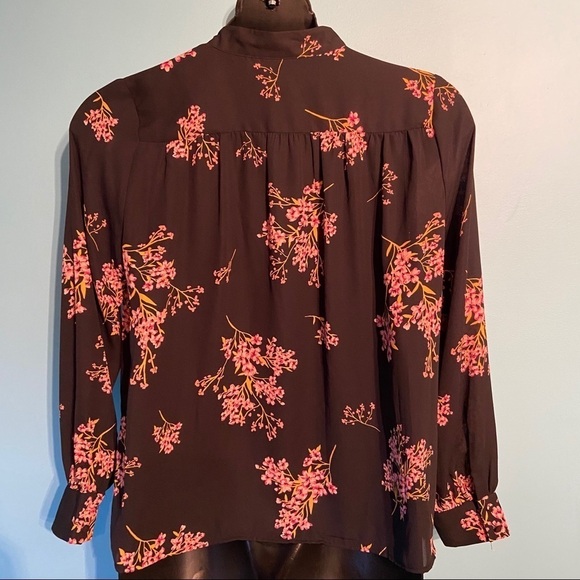 Who  What Wear floral cottagecore ruffled blouse - Picture 4 of 8